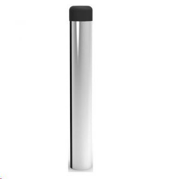 CYLINDER DOOR STOP CONCEALED-FIX (NO ROSE) 116MM POLISHED CHROME