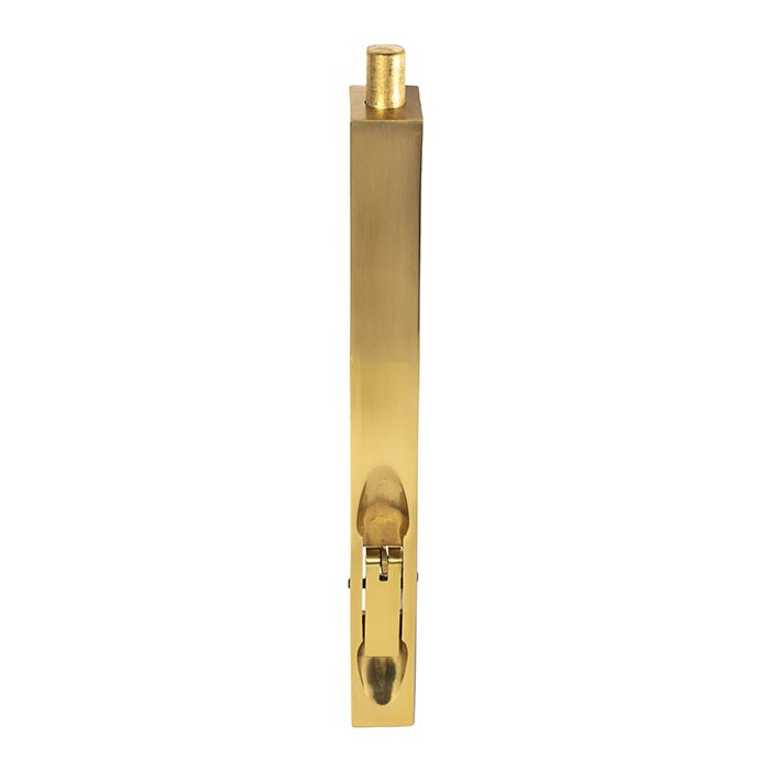 FLUSH BOLT (LEVER ACTION) 204MM X 20MM (8") POLISHED BRASS