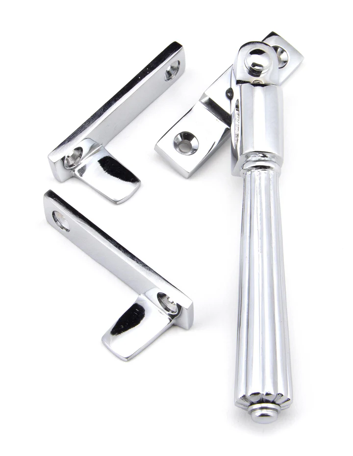 FTA 45345 POLISHED CHROME NIGHT-VENT LOCKING HINTON FASTENER