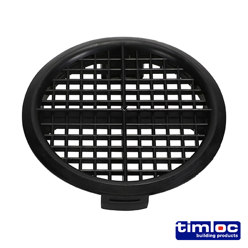 PUSH IN SOFFIT VENT BLACK 70MM (PACK OF 10)