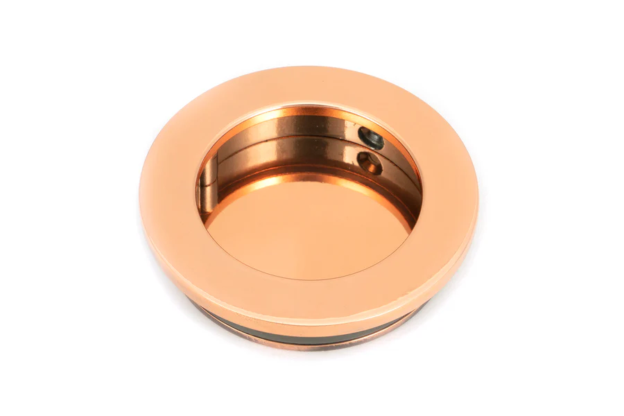 FTA 50145 POLISHED BRONZE 75MM PLAIN ROUND PULL
