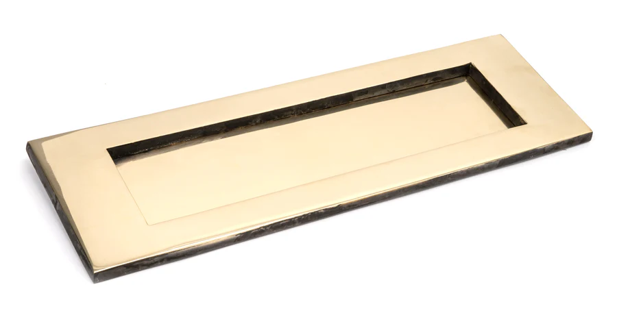 FTA 91881 AGED BRASS LARGE LETTER PLATE