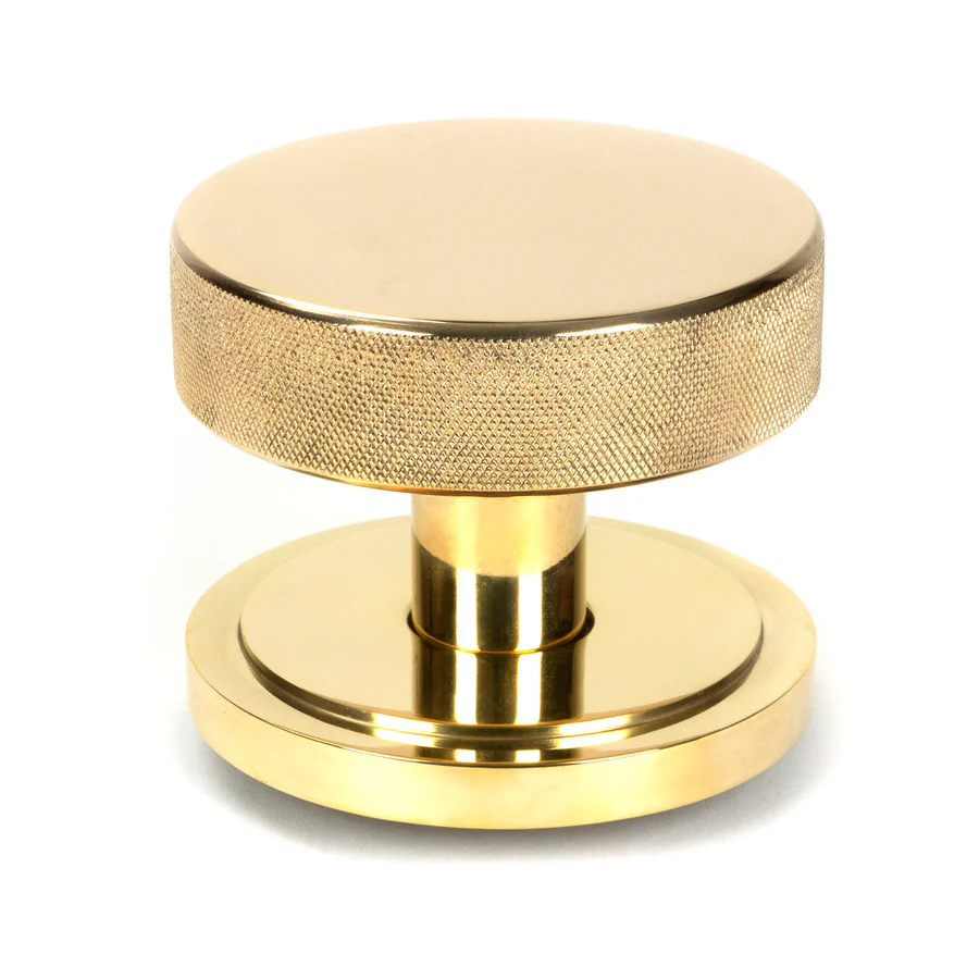 FTA 50827 POLISHED BRASS BROMPTON CENTRE DOOR KNOB (ART DECO)