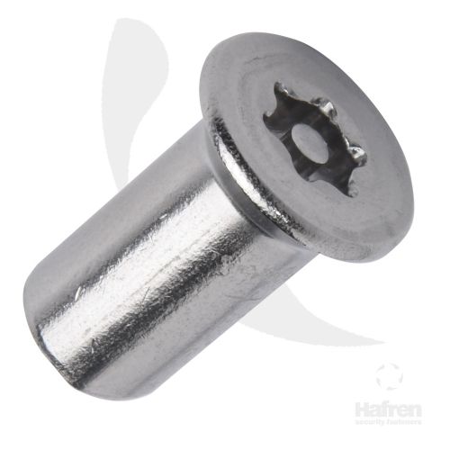 BARREL NUT A2 STAINLESS STEEL COUNTERSUNK 6 LOBE PIN M8 X 20MM