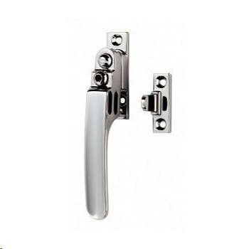 VICTORIAN CASEMENT FASTENER (LOCKABLE) 16 X 60MM POLISHED BRASS