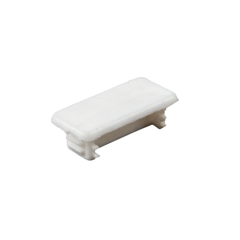 CHANNEL END CAP - WHITE PVC 21MM