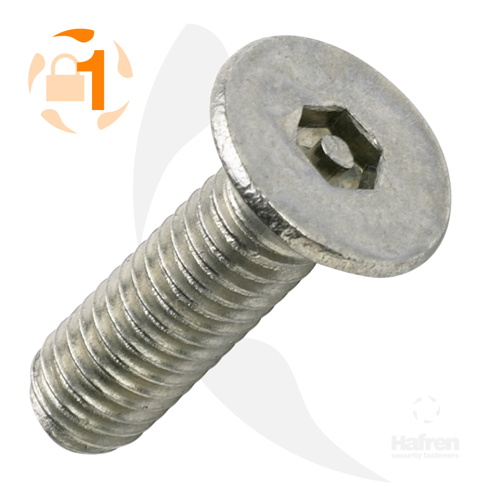 MACHINE SCREW A2 STAINLESS STEEL COUNTERSUNK PIN HEX  M 6 X 20 