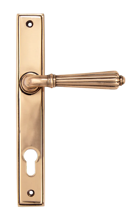 FTA 45338 POLISHED BRONZE HINTON SLIMLINE LEVER ESPAG. LOCK SET