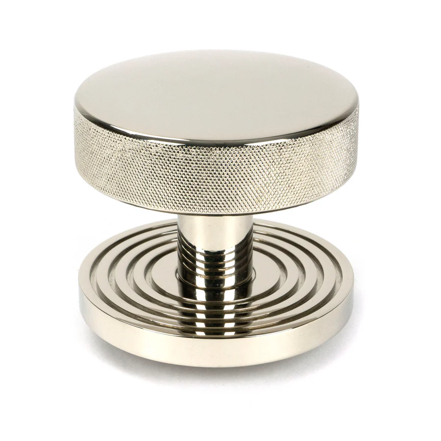 FTA 46744 POLISHED NICKEL BROMPTON CENTRE DOOR KNOB (BEEHIVE)