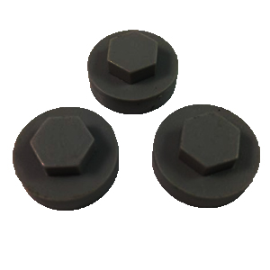 HEX-WASHER COLOUR CAP 19MM BLACK 