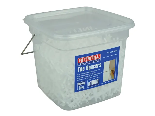LONG LEG TILE SPACERS 3MM (PACK OF 1000)