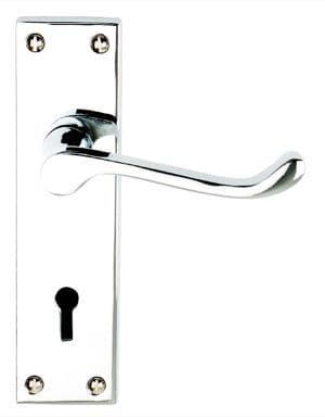 LEVER LOCK HANDLE  POLISHED CHROME