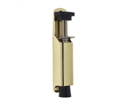 FOOT OPERATED DOOR HOLDER 180MM (7") POLISHED BRASS