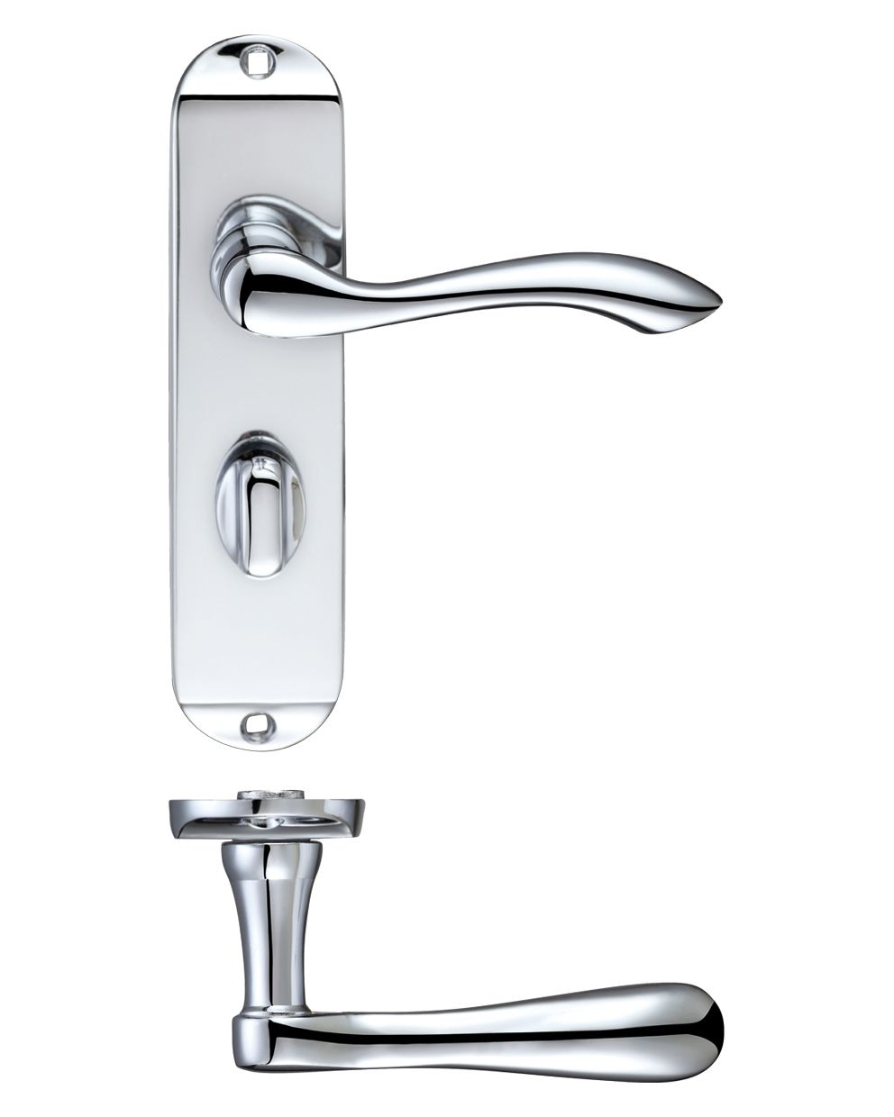 PROJECT ARUNDEL LEVER BATHROOM ON PLATE POLISHED CHROME