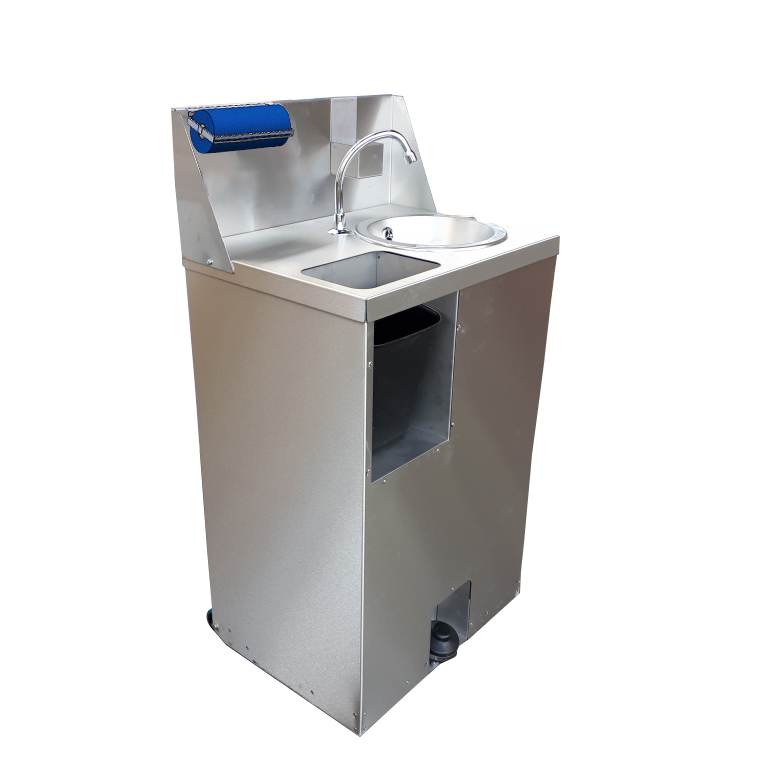 STAINLESS STEEL MOBILE HAND WASH STATION