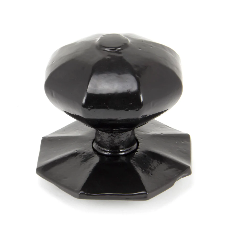 FTA 90382 BLACK OCTAGONAL CENTRE DOOR KNOB - INTERNAL