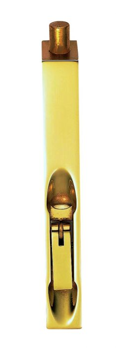 FLUSH BOLT (LEVER ACTION) 152MM X 20MM (6") POLISHED BRASS