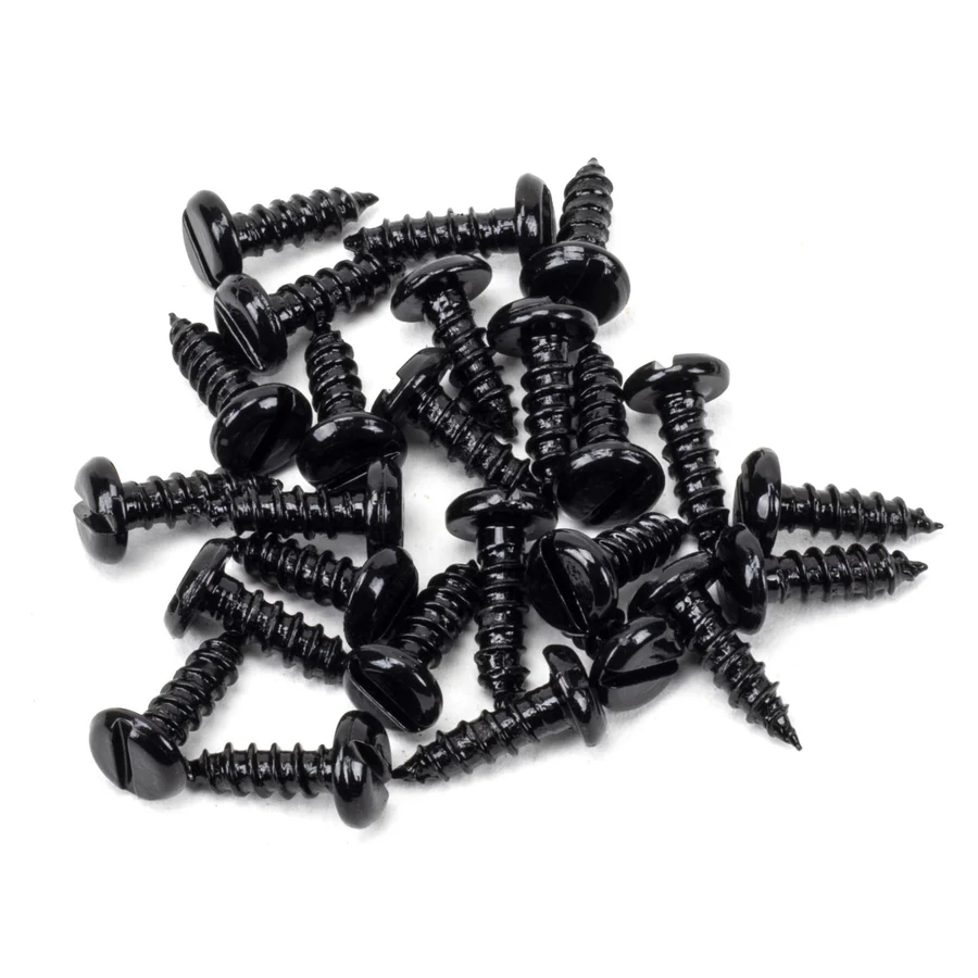 FTA 91163 BLACK 8X&frac12; ROUND HEAD SCREWS (25)