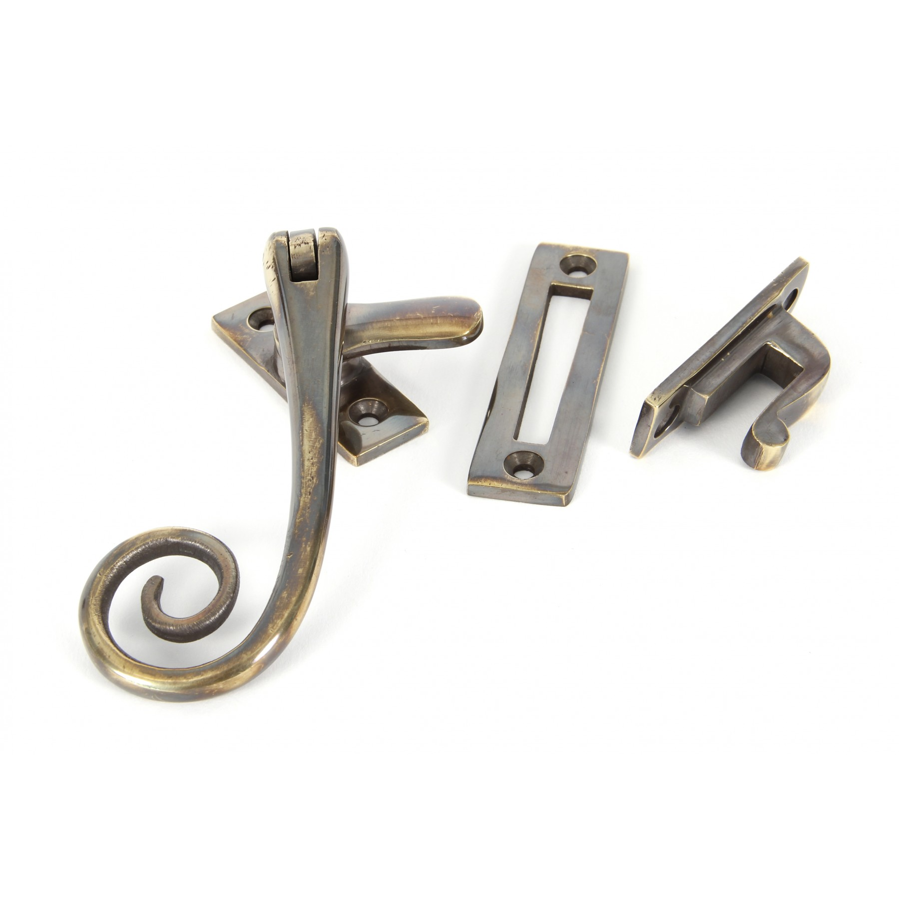 FTA 83565 AGED BRASS MONKEYTAIL FASTENER