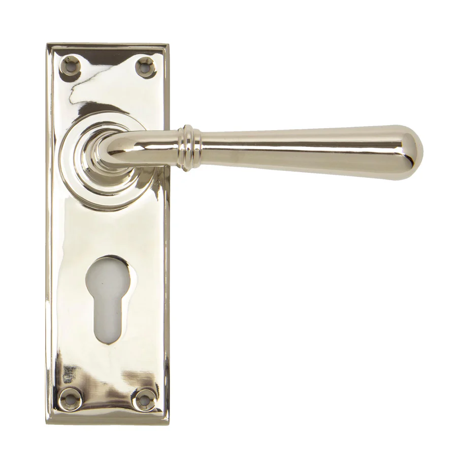 FTA 91431 POLISHED NICKEL NEWBURY LEVER EURO LOCK SET