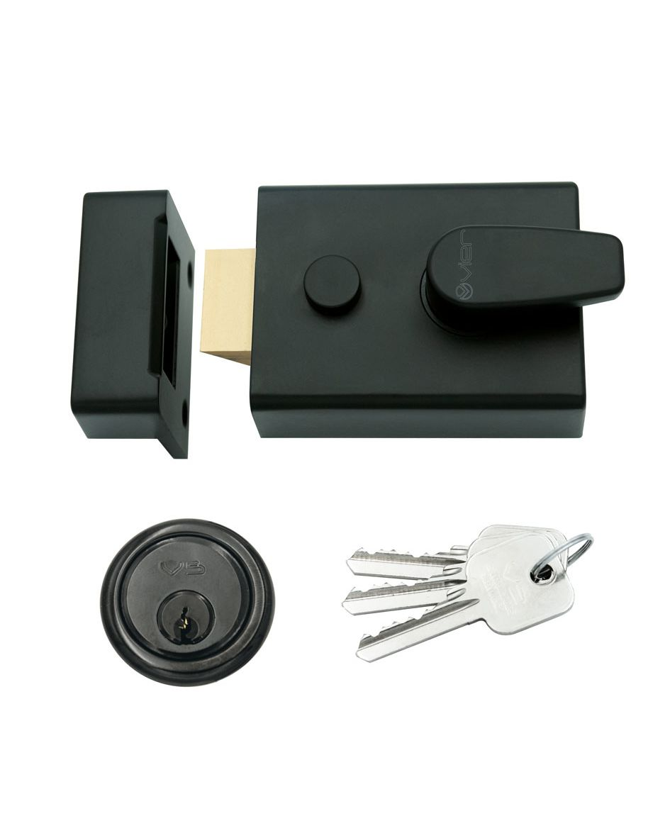 BROAD NIGHTLATCH 60MM BLACK