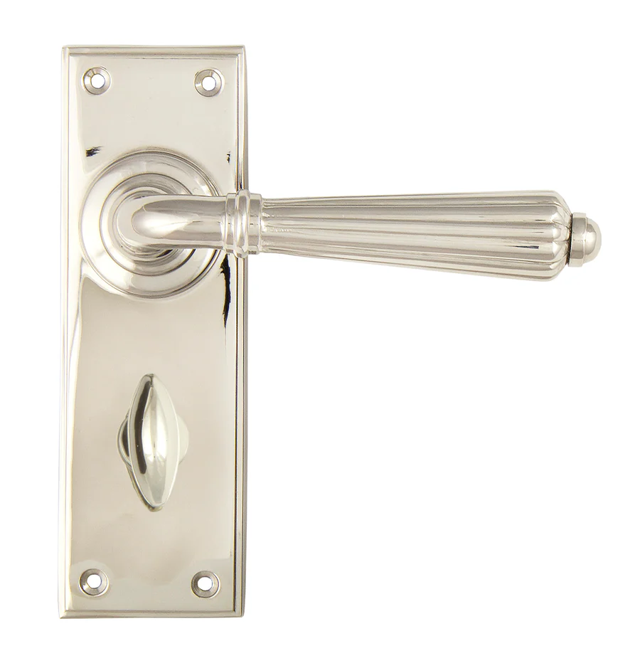 FTA 45324 POLISHED NICKEL HINTON LEVER BATHROOM SET