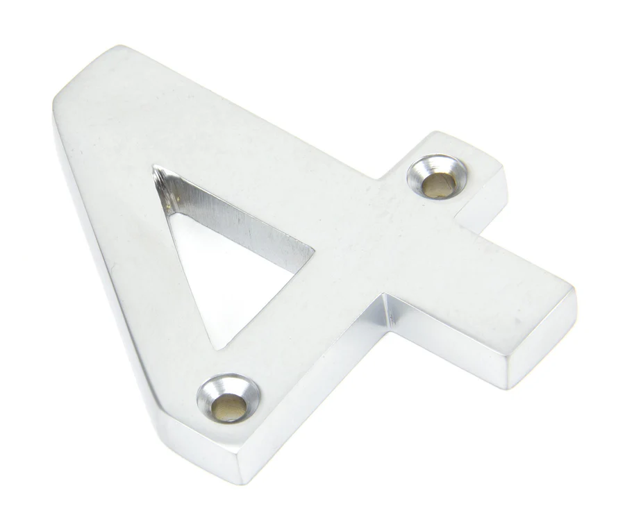 FTA 83924 SATIN CHROME NUMERAL 4