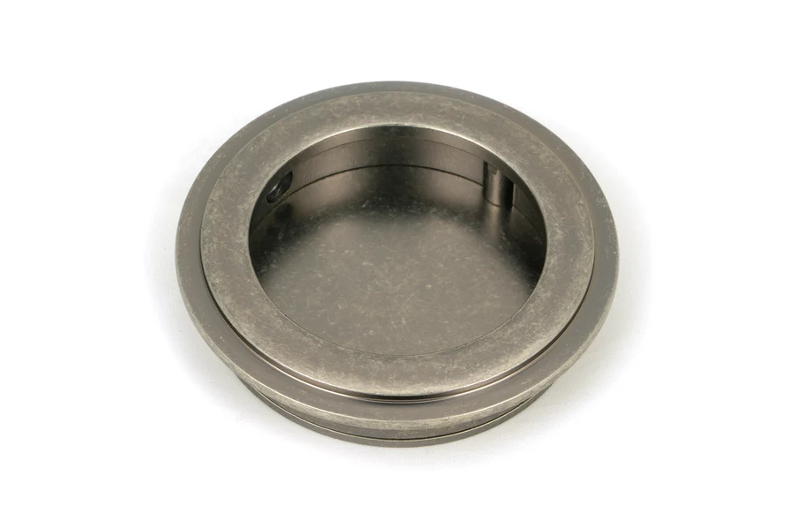 FTA 50178 PEWTER 60MM ART DECO ROUND PULL