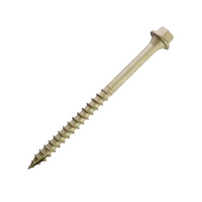 TIMBERDRIVE STRUCTURAL HEX TIMBER SCREW (EXTERIOR BROWN COATING)  6.3 X 200MM 