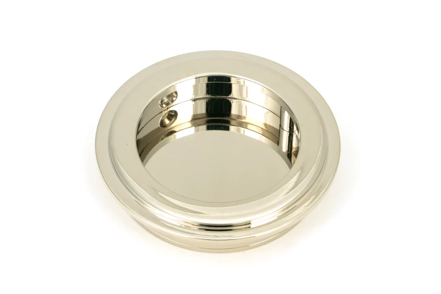 FTA 50160 POLISHED NICKEL 60MM ART DECO ROUND PULL