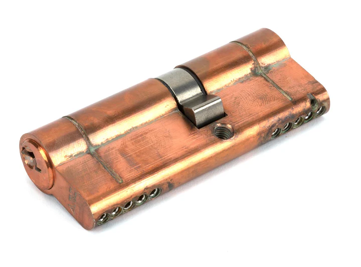 FTA 45833 POLISHED BRONZE 35/45 5PIN EURO CYLINDER KA