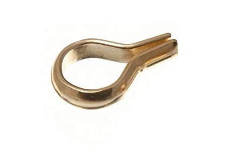 LOOP SHELF SUPPORT - PLUG IN 6.5MM EB (BRASS PLATED)