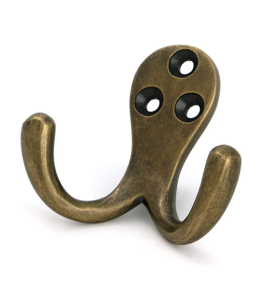 FTA 51305 BURNISHED BRASS CELTIC DOUBLE ROBE HOOK