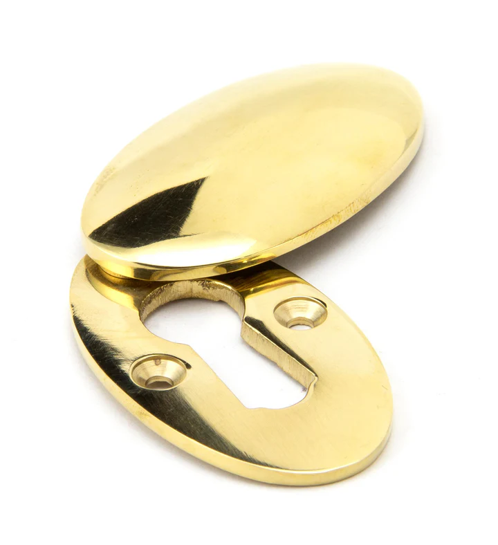 FTA 91987 POLISHED BRASS OVAL ESCUTCHEON & COVER