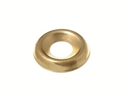 SURFACE SCREW CUP WASHER - 4.0 (7-8G) BRASS PLATED