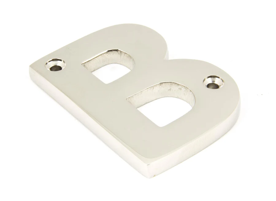 FTA 90303B POLISHED NICKEL LETTER B