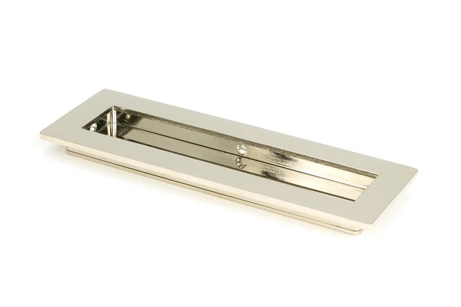 FTA 50154 POLISHED NICKEL 175MM PLAIN RECTANGULAR PULL