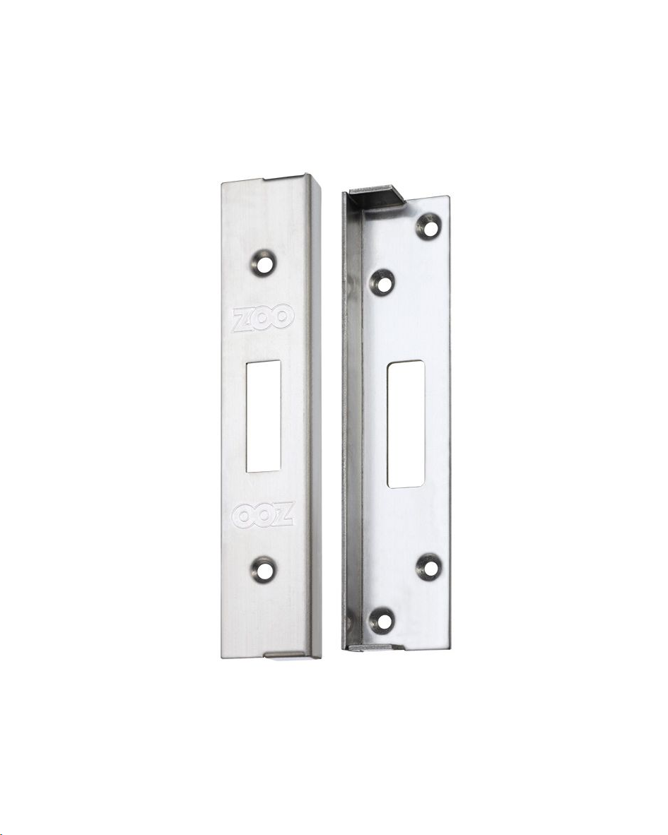 EURO PROFILE MORTICE DEADLOCK 13MM (1/2") REBATE KIT SATIN STAINLESS STEEL
