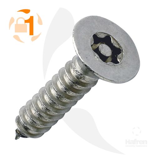 SELF TAPPING  A2 STAINLESS STEEL COUNTERSUNK 6-LOBE PIN 14 X 1-1/4 (6.3 X 32MM)