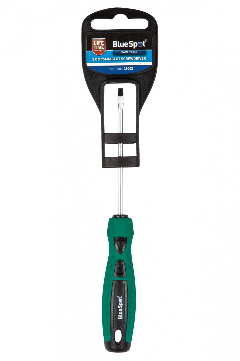 SOFT GRIP SCREWDRIVER SLOTTED 3.0MM X  75MM