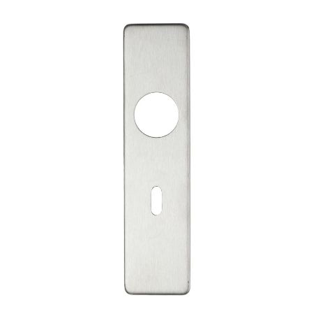 LOCK COVER PLATES 45 X 180MM FOR 19MM RTD LEVER SATIN STAINLESS STEEL (PAIR)