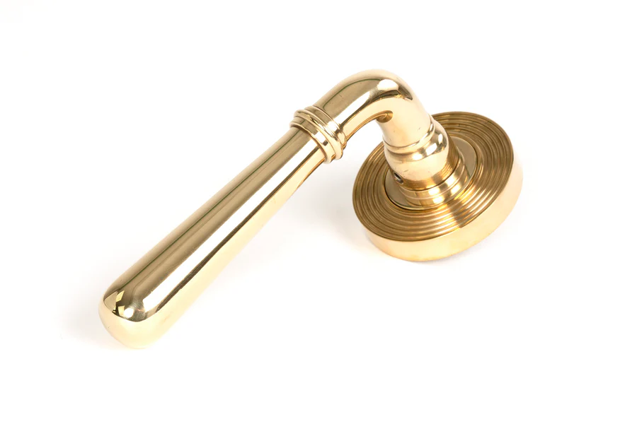 FTA 50622 POLISHED BRASS NEWBURY LEVER ON ROSE SET (BEEHIVE)