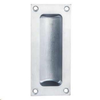 RECTANGLE FLUSH PULL 102 X 45MM (4" X 2") POLISHED BRASS