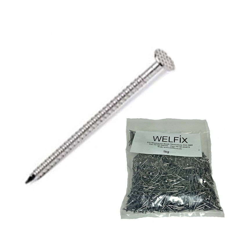 NAILS - STAINLESS STEEL RING SHANK 150 X 6MM 1KG