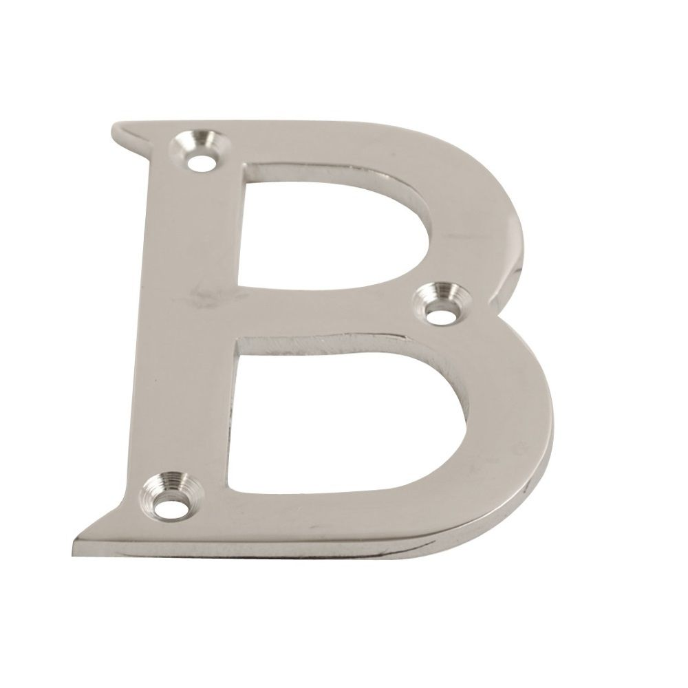 FACE-FIX LETTER 'B' 64MM (2.5") POLISHED CHROME