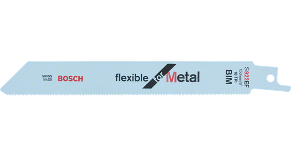 SABRE SAW BLADES - FLEXIBLE FOR METAL 6" S922EF (PACK OF 5)