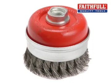 WIRE CUP BRUSH  65MM  10MM THREAD