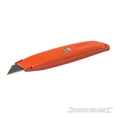 ALUMINIUM RETRACTABLE KNIFE (WITH INTEGRAL BLADE STORAGE) - HI-VIS