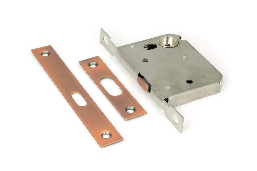 FTA 50664 POLISHED BRONZE 50MM SLIDING DOOR LOCK