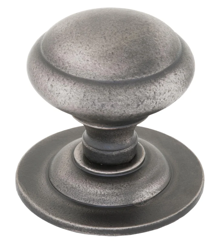 FTA 83505 ANTIQUE PEWTER ROUND CENTRE DOOR KNOB